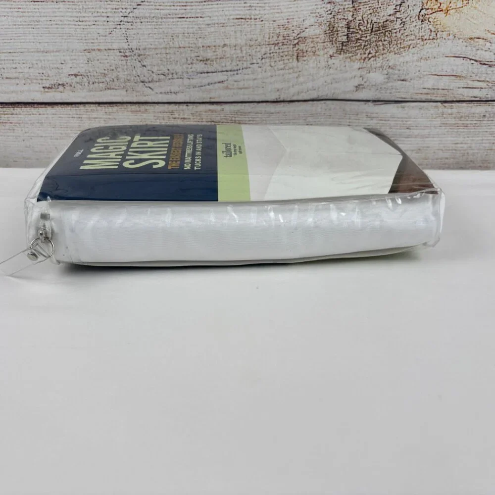 Magic Skirt Full Size Mattress BedSkirt Tailored No Mattress Lift 15